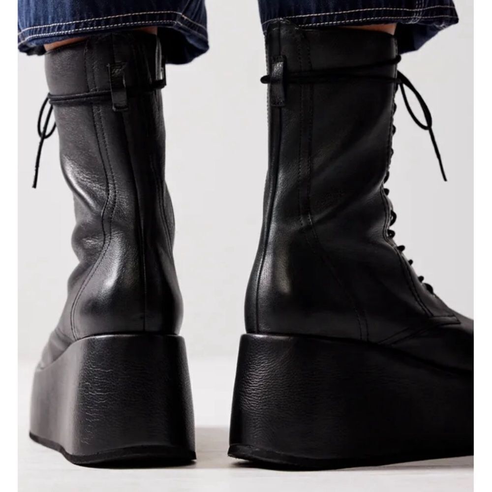 Free People Black Platform Boots - Picture 3 of 11